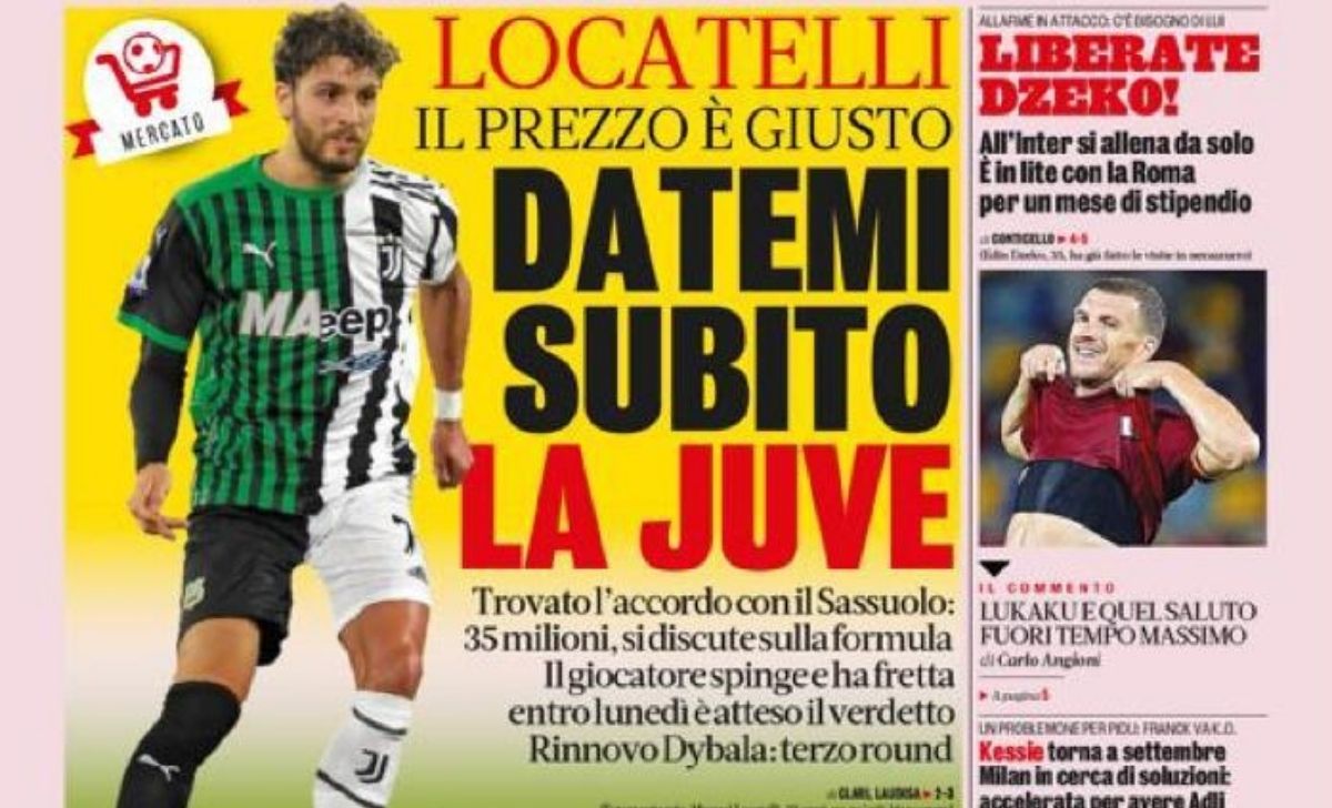 Rassegna stampa Juve: prime pagine quotidiani sportivi - 14 agosto 2021 42 Progetto senza titolo 2021 08 14T073146.135