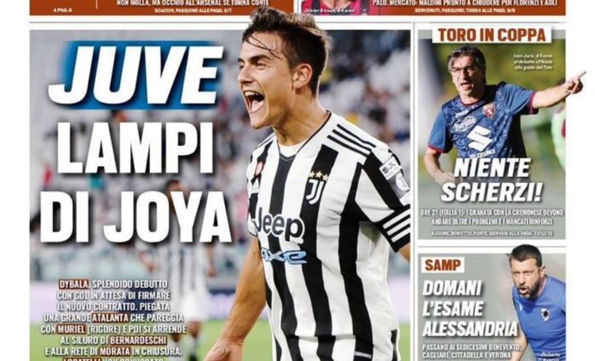 Rassegna stampa Juve: prime pagine quotidiani sportivi - 15 agosto 2021 42 Progetto senza titolo 2021 08 15T071531.683