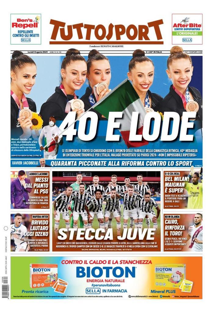 Rassegna stampa Juve: prime pagine quotidiani sportivi - 9 agosto 2021 45 WhatsApp Image 2021 08 09 at 07.14.21
