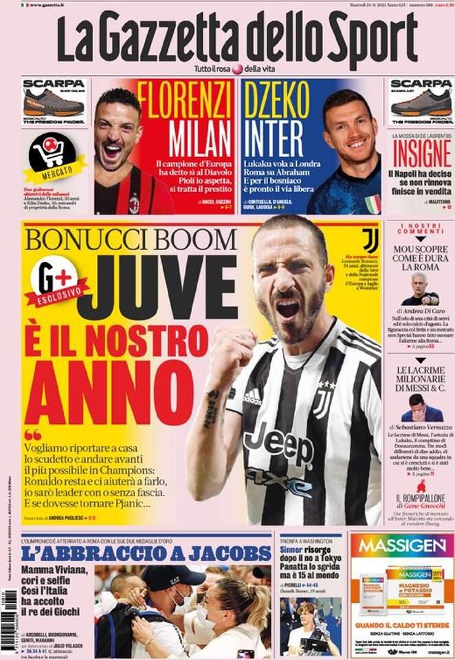 Rassegna stampa Juve: prime pagine quotidiani sportivi - 10 agosto 2021 44 WhatsApp Image 2021 08 10 at 07.15.24 1