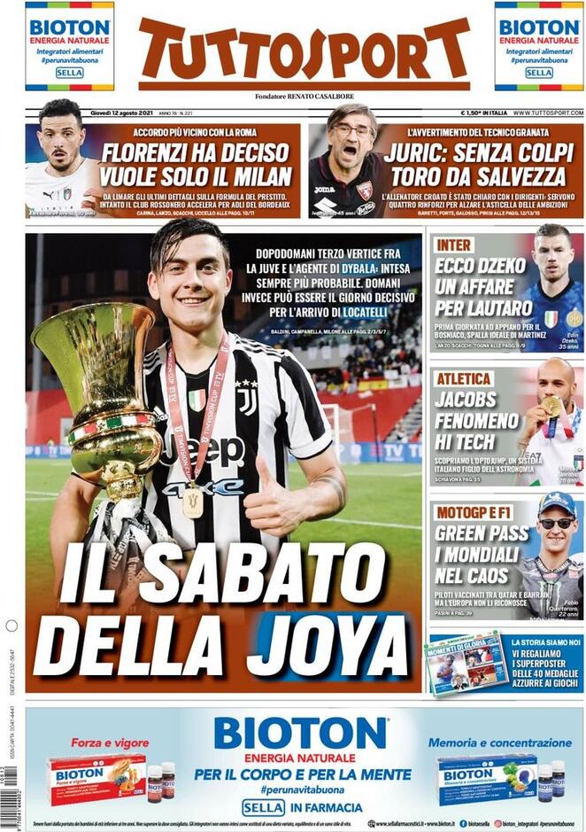Rassegna stampa Juve: prime pagine quotidiani sportivi - 12 agosto 2021 43 WhatsApp Image 2021 08 12 at 07.30.24