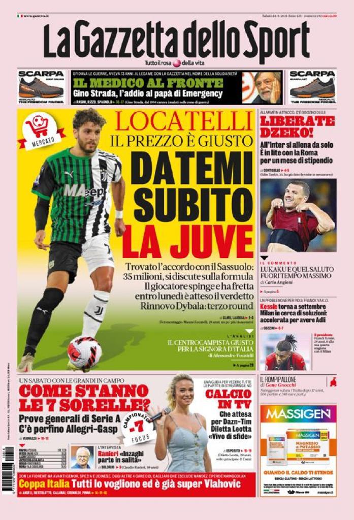 Rassegna stampa Juve: prime pagine quotidiani sportivi - 14 agosto 2021 45 WhatsApp Image 2021 08 14 at 07.21.52