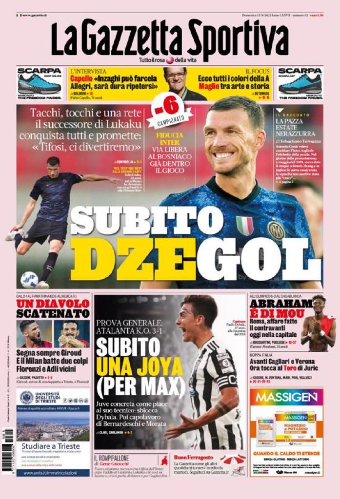 Rassegna stampa Juve: prime pagine quotidiani sportivi - 15 agosto 2021 43 WhatsApp Image 2021 08 15 at 07.09.15