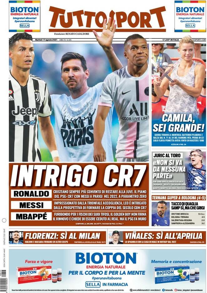 Rassegna stampa Juve: prime pagine quotidiani sportivi - 17 agosto 2021 43 WhatsApp Image 2021 08 17 at 07.26.47