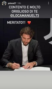 Locatelli alla Juve, Boateng si complimenta: «Orgoglioso di te» 39 WhatsApp Image 2021 08 19 at 11.50.00