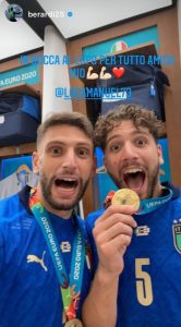 Berardi saluta Locatelli: «In bocca al lupo amico mio» - FOTO 39 WhatsApp Image 2021 08 19 at 13.25.04