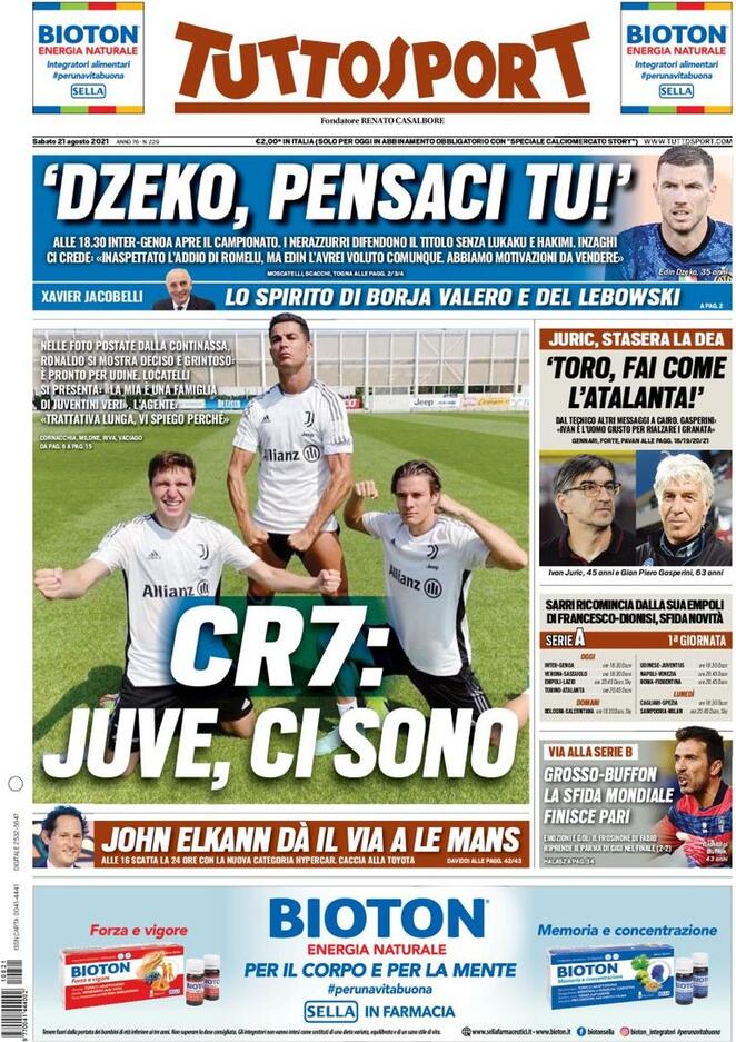 Rassegna stampa Juve: prime pagine quotidiani sportivi - 21 agosto 2021 45 WhatsApp Image 2021 08 21 at 07.36.49