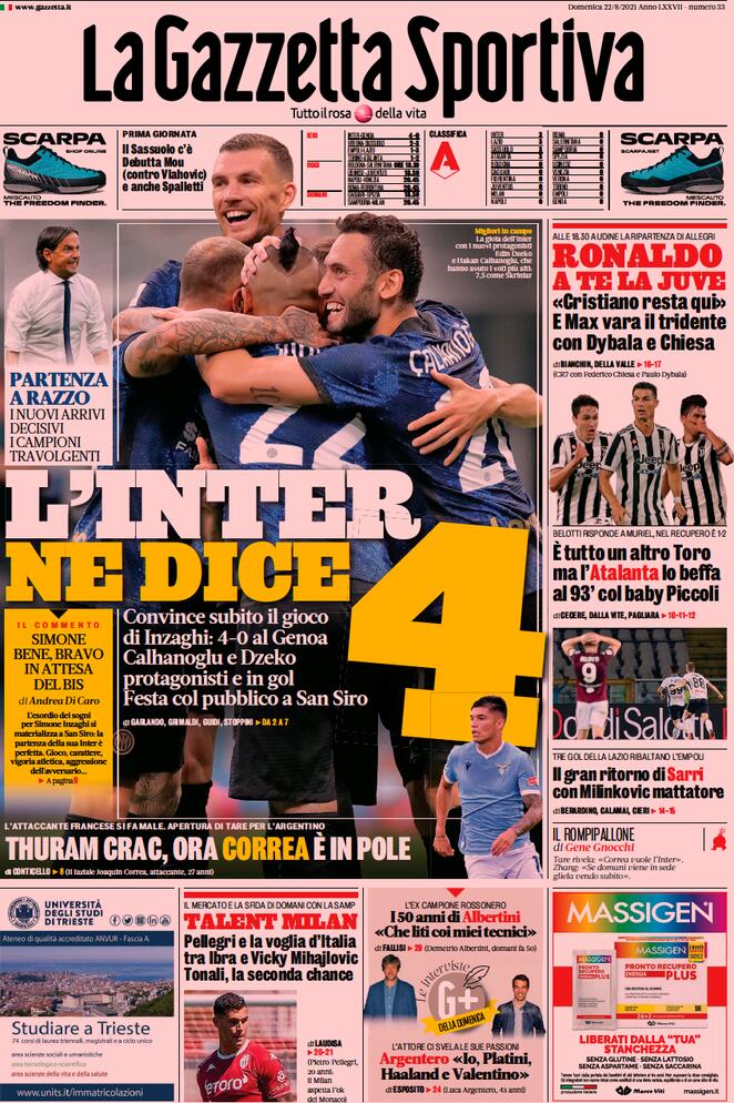 Rassegna stampa Juve: prime pagine quotidiani sportivi - 22 agosto 2021 45 WhatsApp Image 2021 08 22 at 07.43.35
