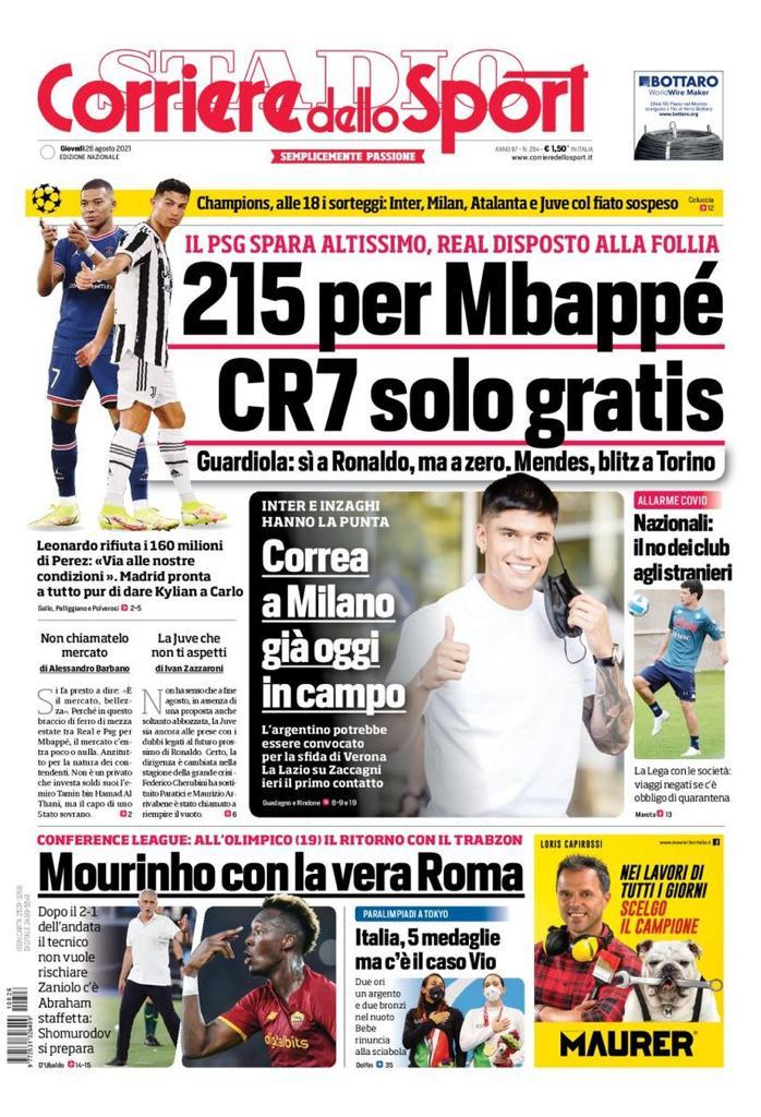 Rassegna stampa Juve: prime pagine quotidiani sportivi - 26 agosto 2021 44 WhatsApp Image 2021 08 26 at 07.27.07