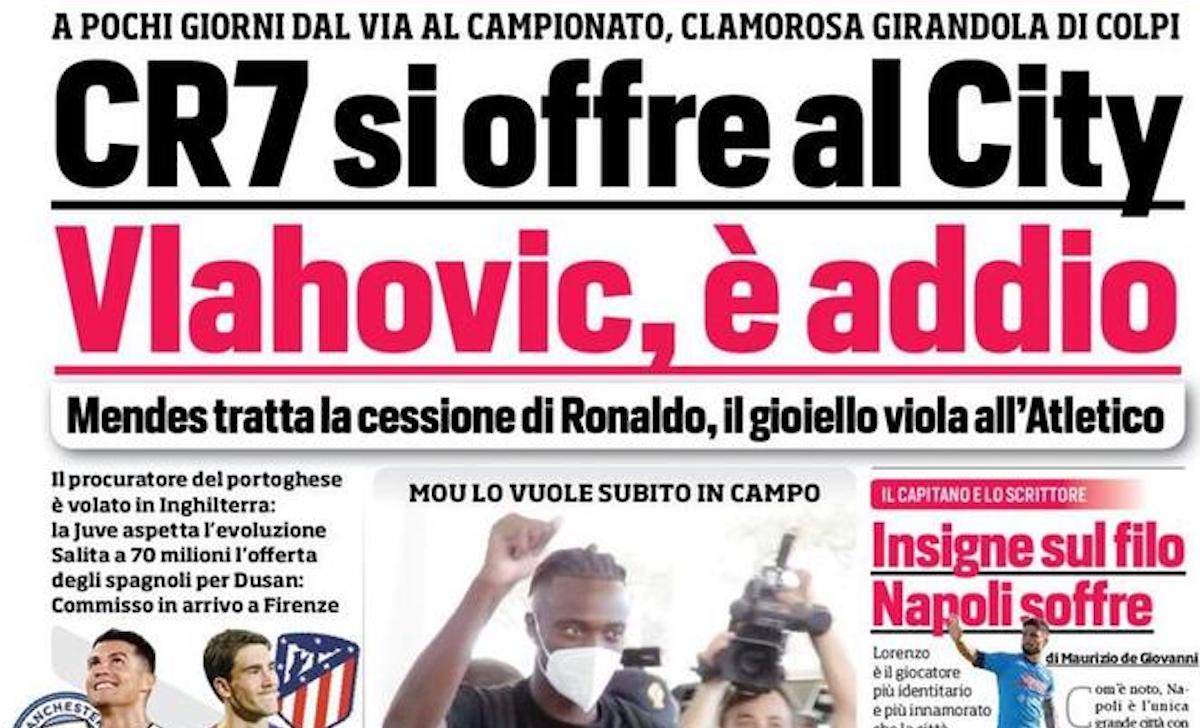 Rassegna stampa Juve: prime pagine quotidiani sportivi - 17 agosto 2021 42 corriere dello sport