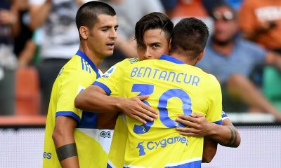 esultanza morata bentancur juventus