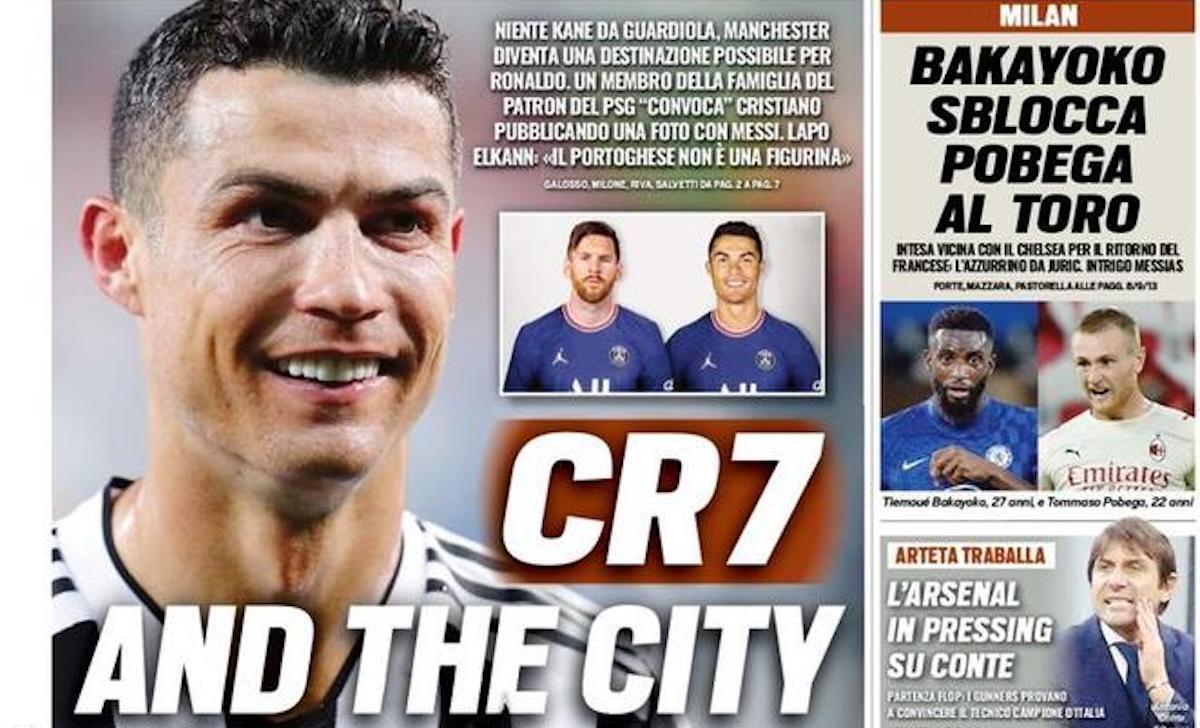 Rassegna stampa Juve: prime pagine quotidiani sportivi - 25 agosto 2021 42 tuttosport 2