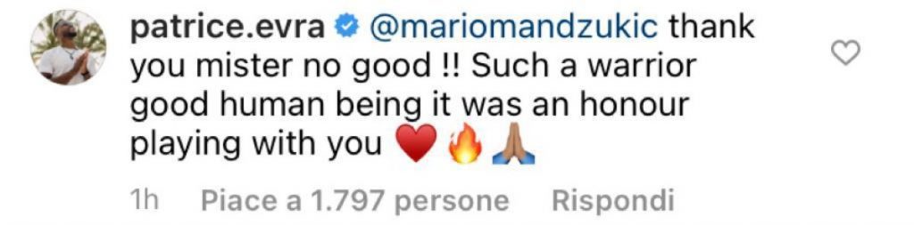 Evra scrive a Mandzukic: l'omaggio dell'ex Juve - FOTO 39 28d72e82 e6d5 47e6 b515 43591e9741e9 1