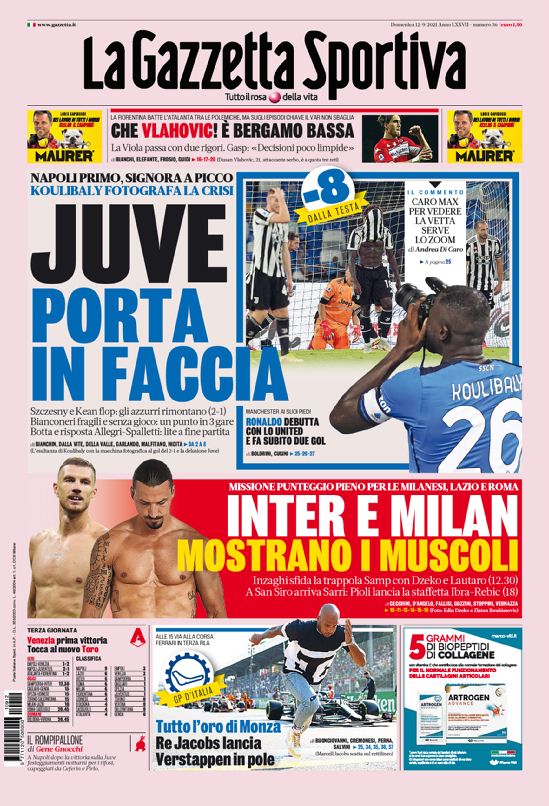 Rassegna stampa Juve: prime pagine quotidiani sportivi - 12 settembre 2021 43 E D2srpXsAE hLU 1