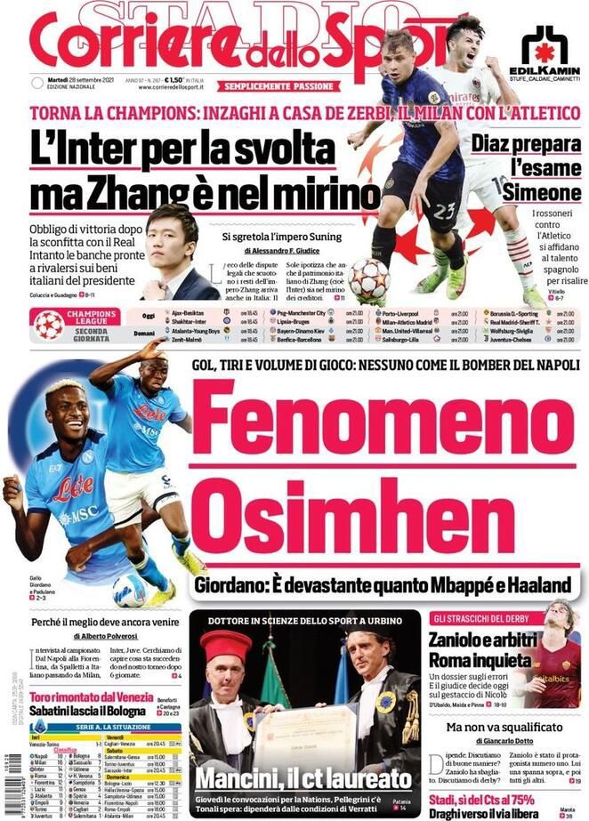 Rassegna stampa Juve: prime pagine quotidiani sportivi - 28 settembre 2021 45 IMG 20210928 WA0001