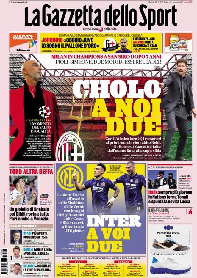 Rassegna stampa Juve: prime pagine quotidiani sportivi - 28 settembre 2021 44 IMG 20210928 WA0002