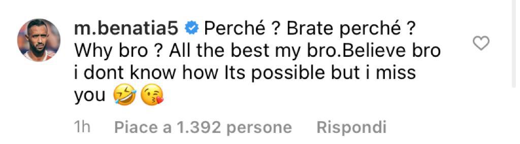 Benatia incredulo per il ritiro di Mandzukic: il suo messaggio - FOTO 39 WhatsApp Image 2021 09 03 at 19.52.35