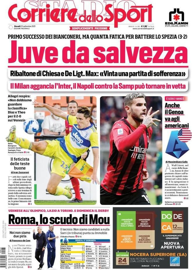Rassegna stampa Juve: prime pagine quotidiani sportivi - 23 settembre 2021 45 WhatsApp Image 2021 09 23 at 07.26.21