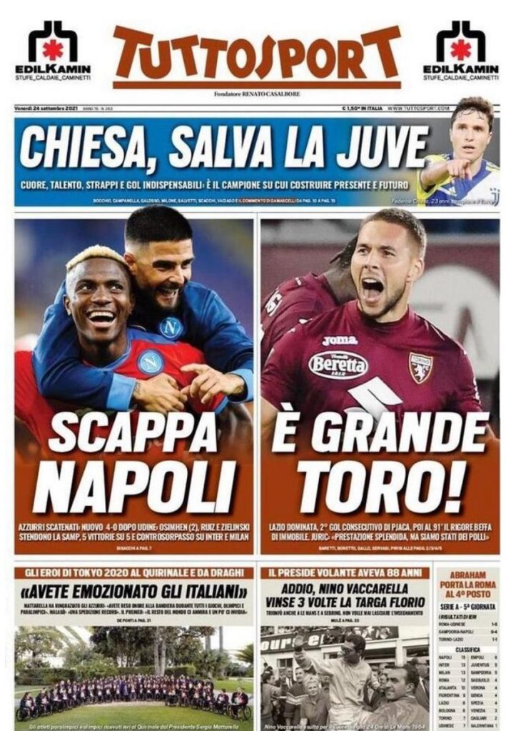 Rassegna stampa Juve: prime pagine quotidiani sportivi - 24 settembre 2021 43 WhatsApp Image 2021 09 24 at 07.16.59