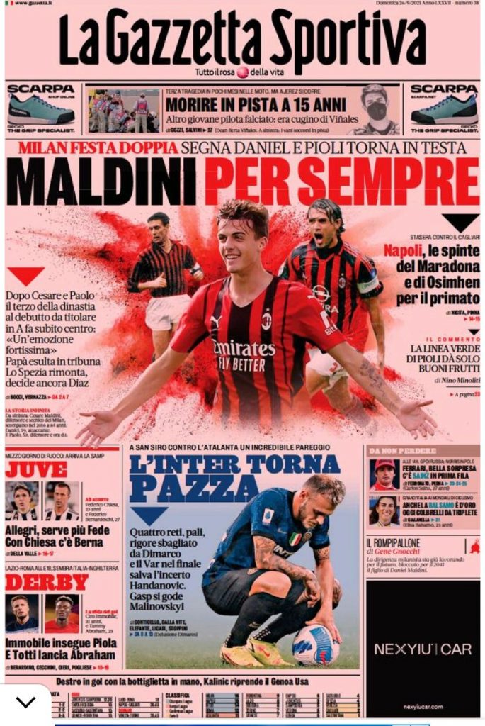 Rassegna stampa Juve: prime pagine quotidiani sportivi - 26 settembre 2021 44 WhatsApp Image 2021 09 26 at 07.33.09 2
