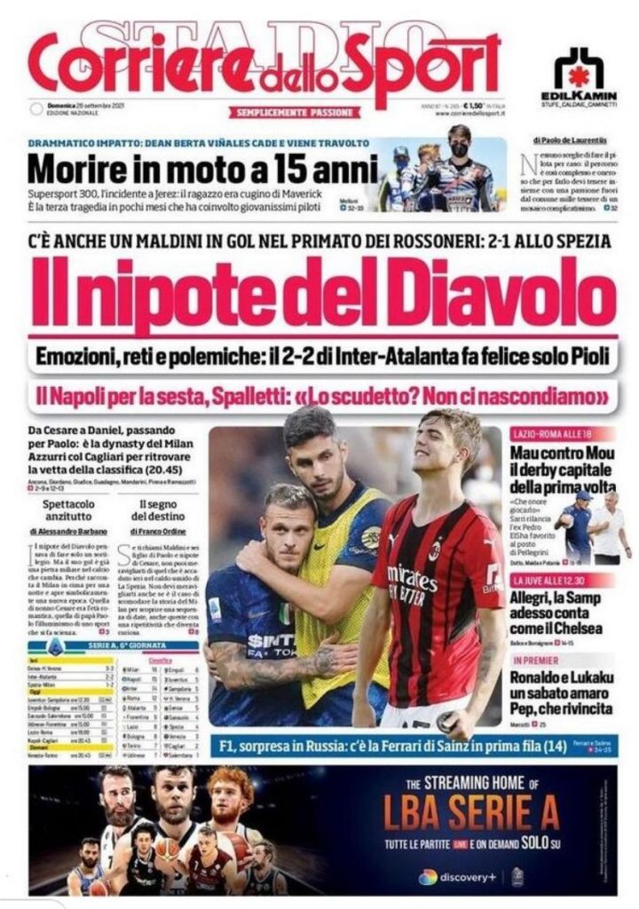 Rassegna stampa Juve: prime pagine quotidiani sportivi - 26 settembre 2021 45 WhatsApp Image 2021 09 26 at 07.33.09
