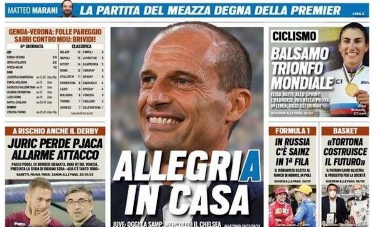 Rassegna stampa Juve: prime pagine quotidiani sportivi - 26 settembre 2021 42 tuttosport 5