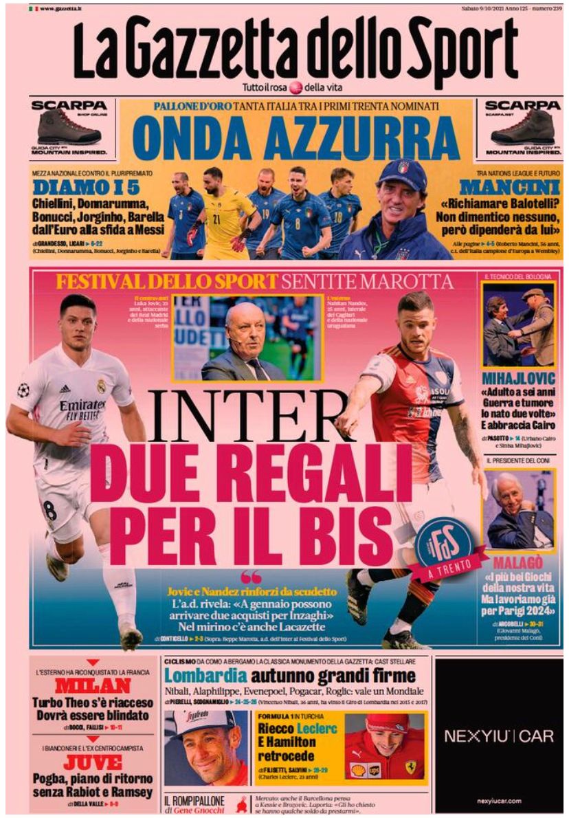 Rassegna stampa Juve: prime pagine quotidiani sportivi - 9 ottobre 2021 45 IMG 20211009 WA0001