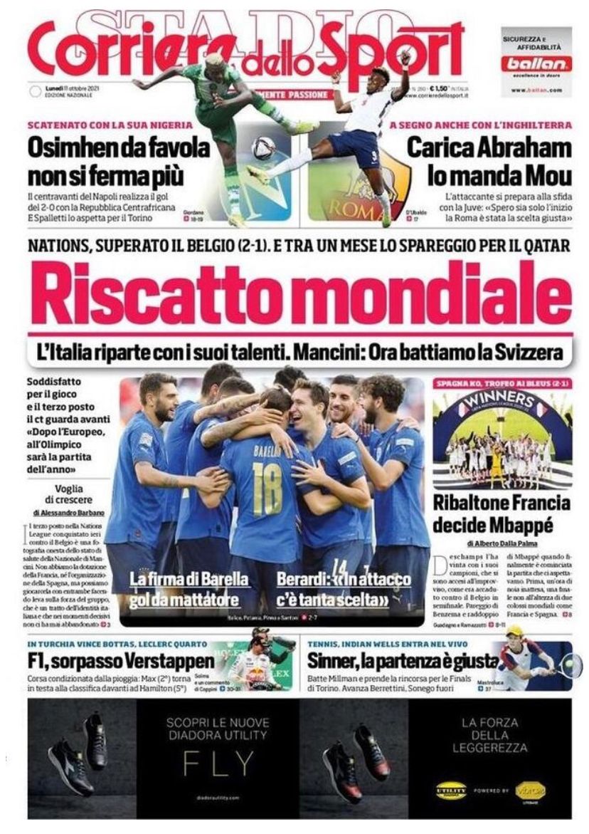 Rassegna stampa Juve: prime pagine quotidiani sportivi - 11 ottobre 2021 45 IMG 20211011 WA0005
