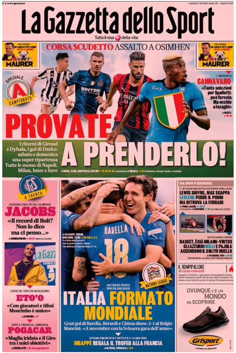 Rassegna stampa Juve: prime pagine quotidiani sportivi - 11 ottobre 2021 44 IMG 20211011 WA0006