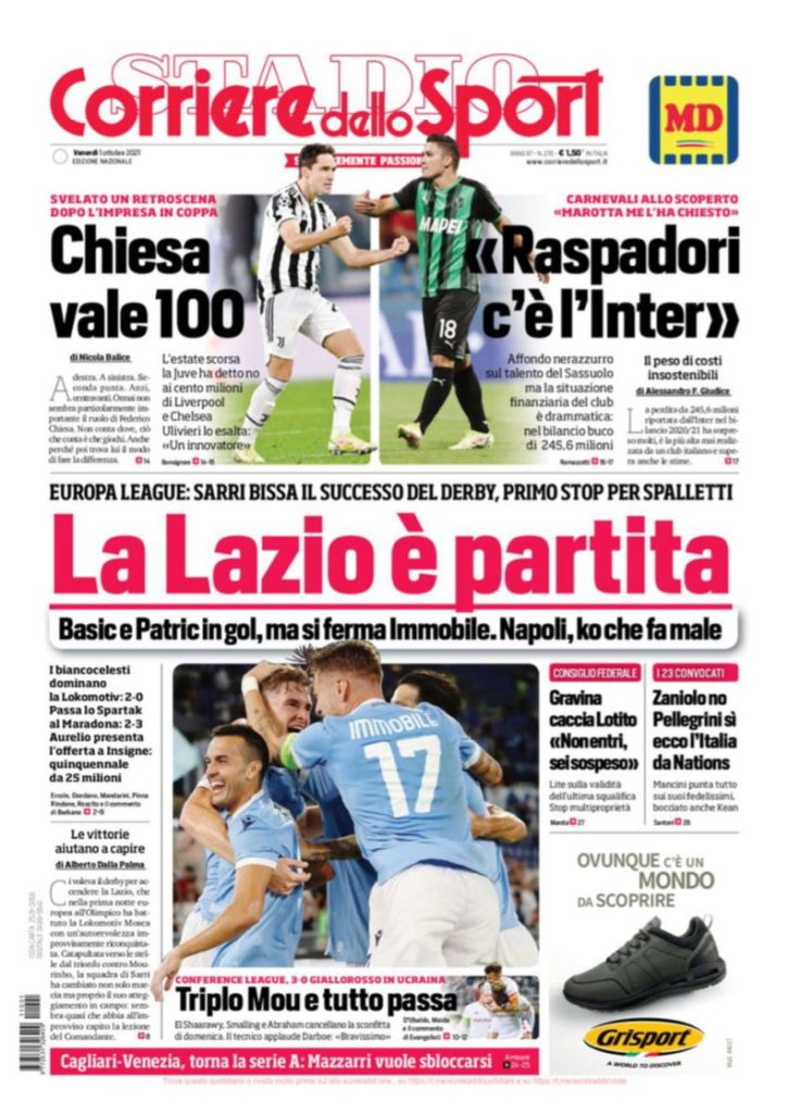 Rassegna stampa Juve: prime pagine quotidiani sportivi - 1 ottobre 2021 45 WhatsApp Image 2021 10 01 at 07.27.59