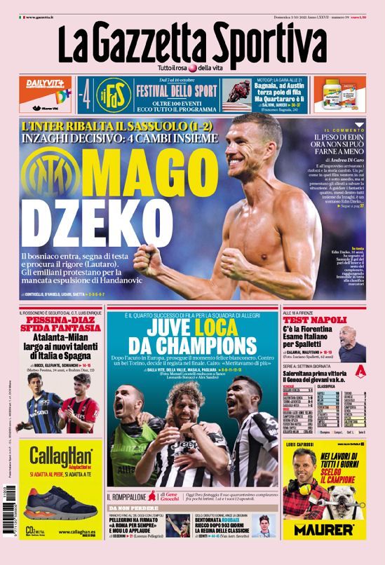 Rassegna stampa Juve: prime pagine quotidiani sportivi - 3 ottobre 2021 43 WhatsApp Image 2021 10 03 at 07.59.36