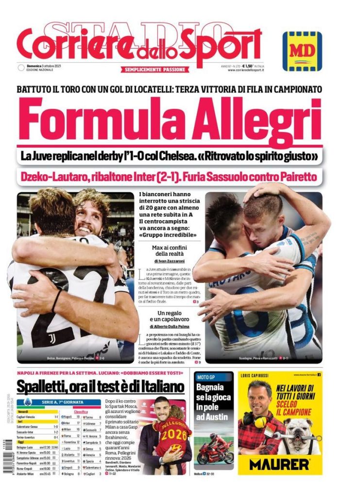 Rassegna stampa Juve: prime pagine quotidiani sportivi - 3 ottobre 2021 45 WhatsApp Image 2021 10 03 at 07.59.37