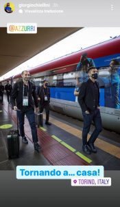 Chiellini «torna a casa» con l'Italia: messaggio alla Juve - FOTO 39 WhatsApp Image 2021 10 09 at 22.40.07