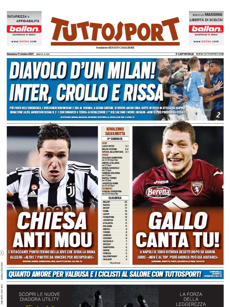 Rassegna stampa Juve: prime pagine quotidiani sportivi - 17 ottobre 2021 43 WhatsApp Image 2021 10 17 at 07.53.32