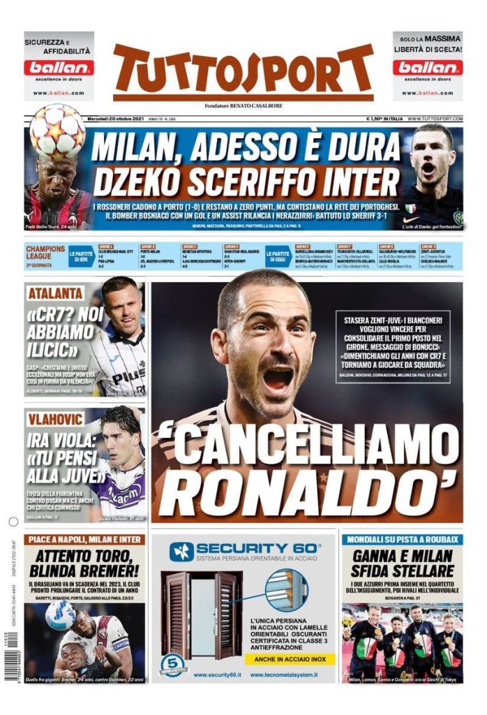 Rassegna stampa Juve: prime pagine quotidiani sportivi - 20 ottobre 2021 44 WhatsApp Image 2021 10 20 at 07.58.12 2