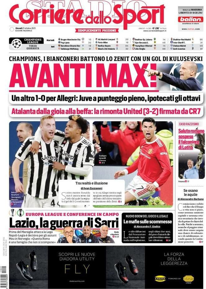 Rassegna stampa Juve: prime pagine quotidiani sportivi - 21 ottobre 2021 45 WhatsApp Image 2021 10 21 at 07.28.58