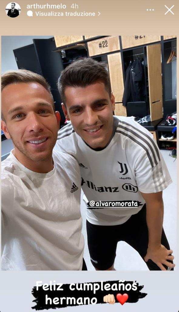 Compleanno Morata, festa nello spogliatoio Juve: tutti i messaggi - GALLERY 6 WhatsApp Image 2021 10 23 at 18.37.23