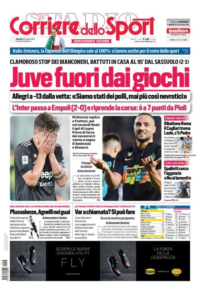 Rassegna stampa Juve: prime pagine quotidiani sportivi - 28 ottobre 2021 44 WhatsApp Image 2021 10 28 at 07.51.52