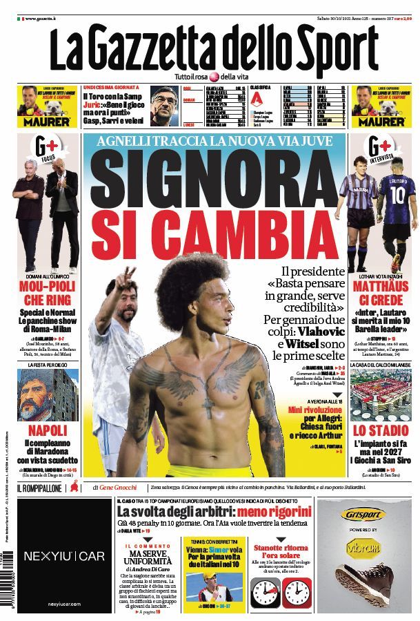 Rassegna stampa Juve: prime pagine quotidiani sportivi - 30 ottobre 2021 45 WhatsApp Image 2021 10 30 at 07.43.18