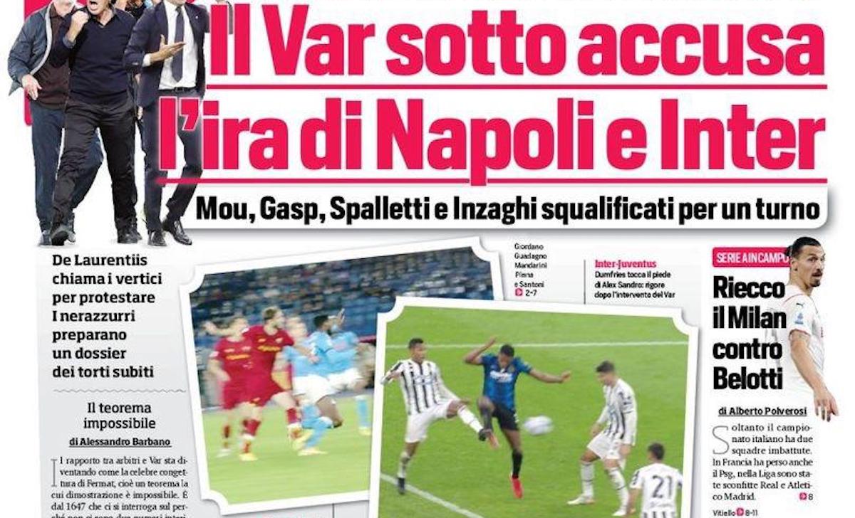 Rassegna stampa Juve: prime pagine quotidiani sportivi - 26 ottobre 2021 42 corriere dello sport 1