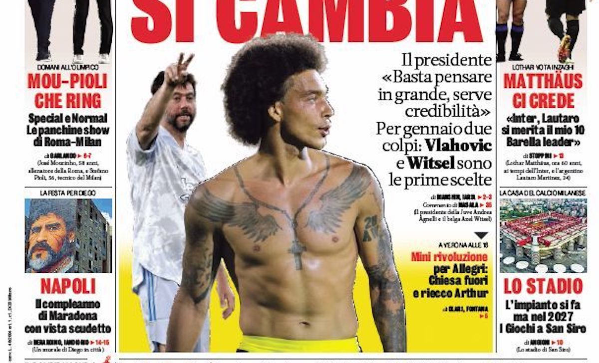 Rassegna stampa Juve: prime pagine quotidiani sportivi - 30 ottobre 2021 42 la gazzetta dello sport 3