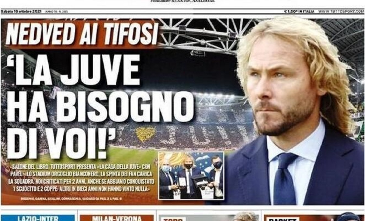 Rassegna stampa Juve: prime pagine quotidiani sportivi - 16 ottobre 2021 42 ts
