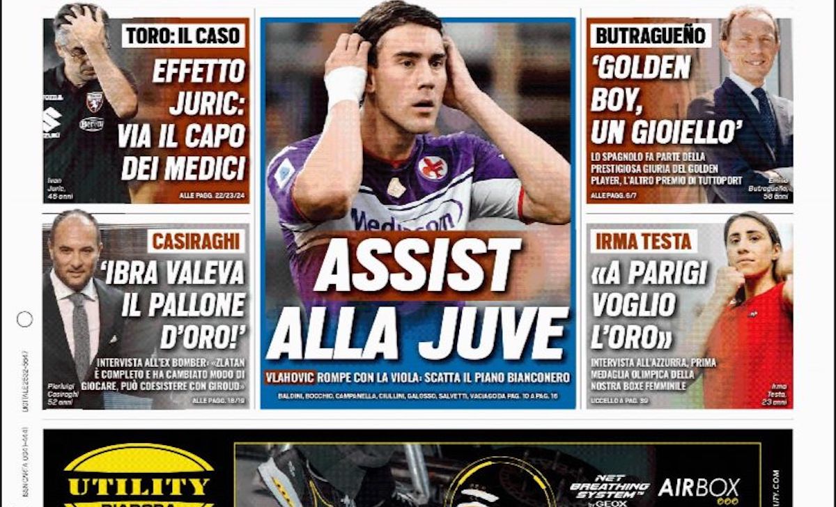 Rassegna stampa Juve: prime pagine quotidiani sportivi - 6 ottobre 2021 42 tuttosport 1