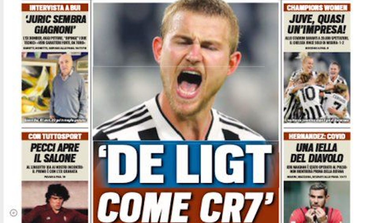 Rassegna stampa Juve: prime pagine quotidiani sportivi - 14 ottobre 2021 42 tuttosport 6