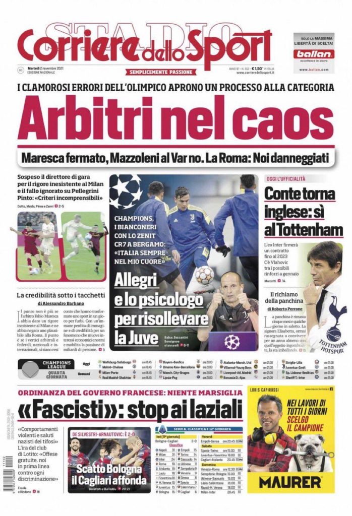 Rassegna stampa Juve: prime pagine quotidiani sportivi - 2 novembre 2021 44 WhatsApp Image 2021 11 02 at 07.50.20