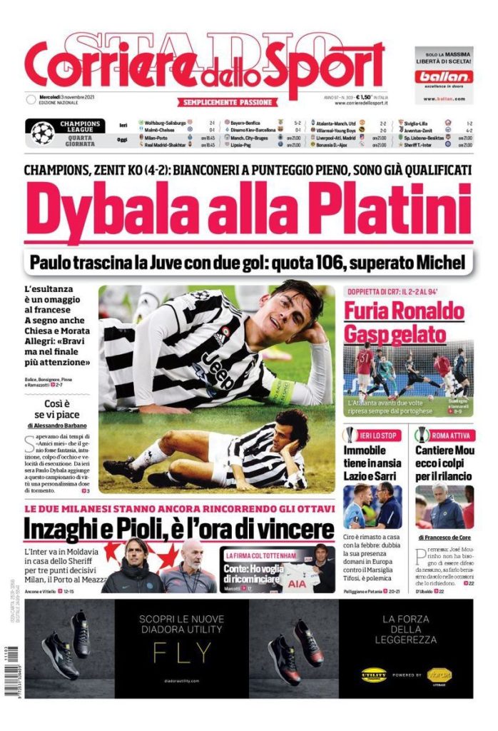 Rassegna stampa Juve: prime pagine quotidiani sportivi - 3 novembre 2021 43 WhatsApp Image 2021 11 03 at 07.48.42 2