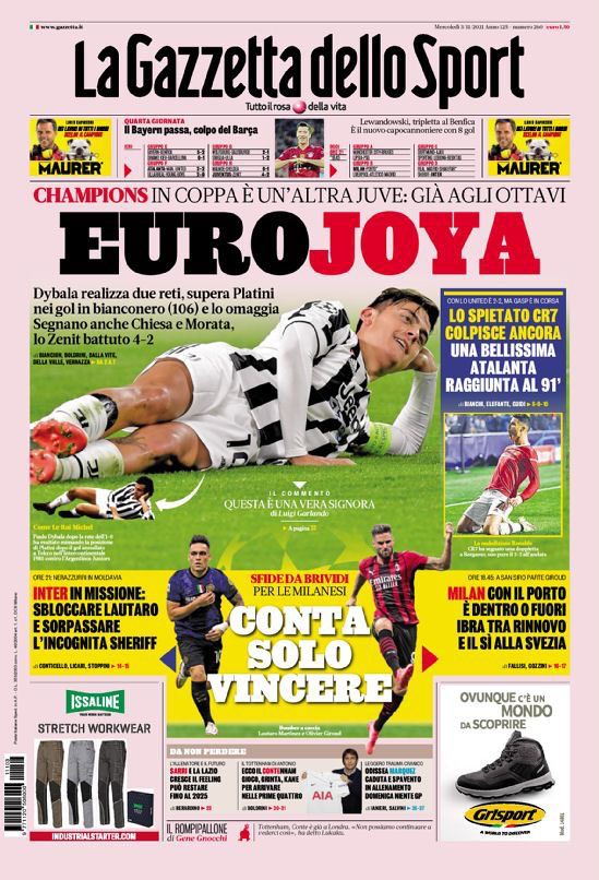 Rassegna stampa Juve: prime pagine quotidiani sportivi - 3 novembre 2021 44 WhatsApp Image 2021 11 03 at 07.48.42
