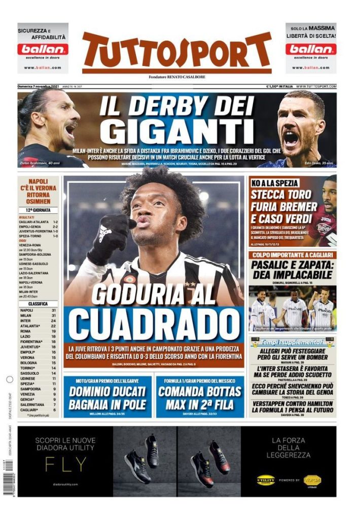 Rassegna stampa Juve: prime pagine quotidiani sportivi - 7 novembre 2021 45 WhatsApp Image 2021 11 07 at 07.43.54