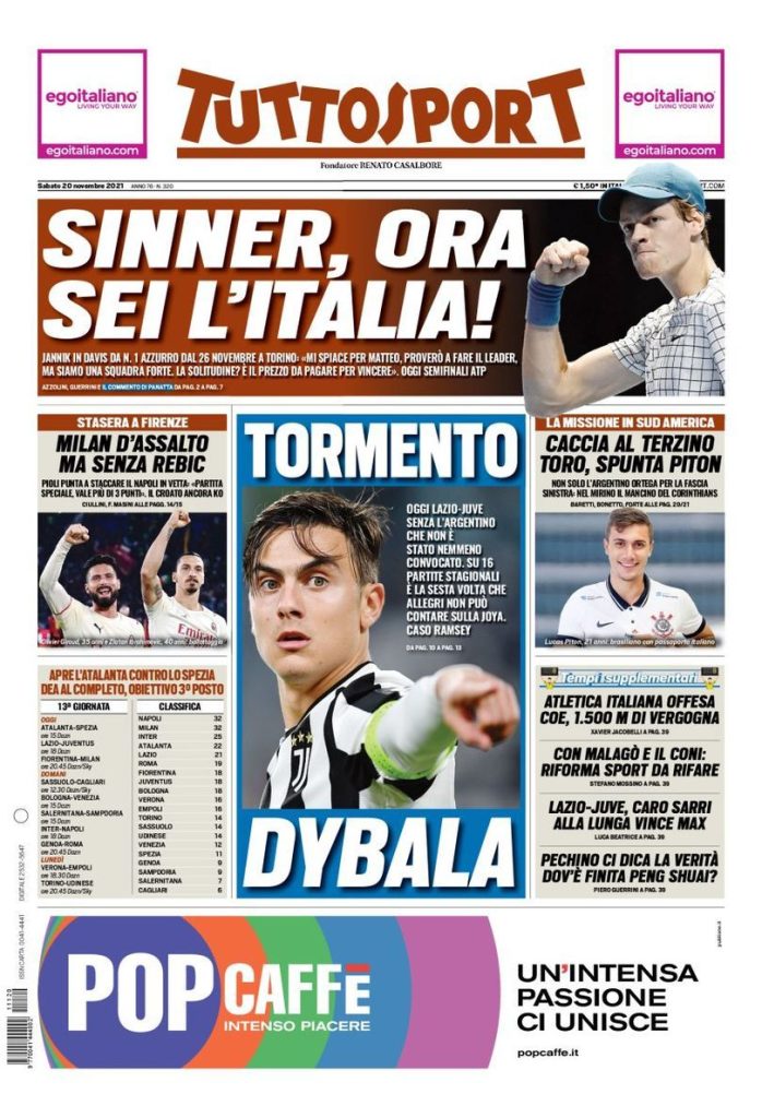 Rassegna stampa Juve: prime pagine quotidiani sportivi - 20 novembre 2021 45 WhatsApp Image 2021 11 20 at 07.51.07