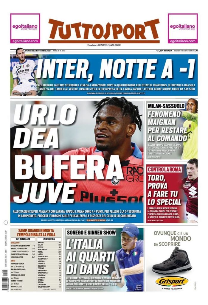 Rassegna stampa Juve: prime pagine quotidiani sportivi - 28 novembre 2021 44 WhatsApp Image 2021 11 28 at 07.34.59 2